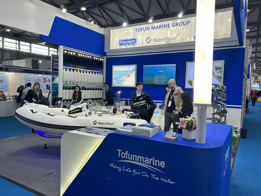 3.5M inflatable RIB tender Navisoul 350GT at exhibition
